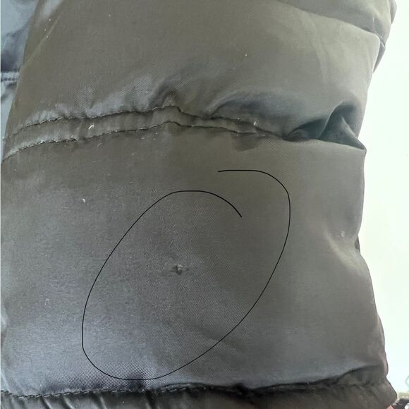 Kenneth Cole New York Black Down Insulated Full Zip Hooded Fur Puffer Coat Large - Picture 7 of 16